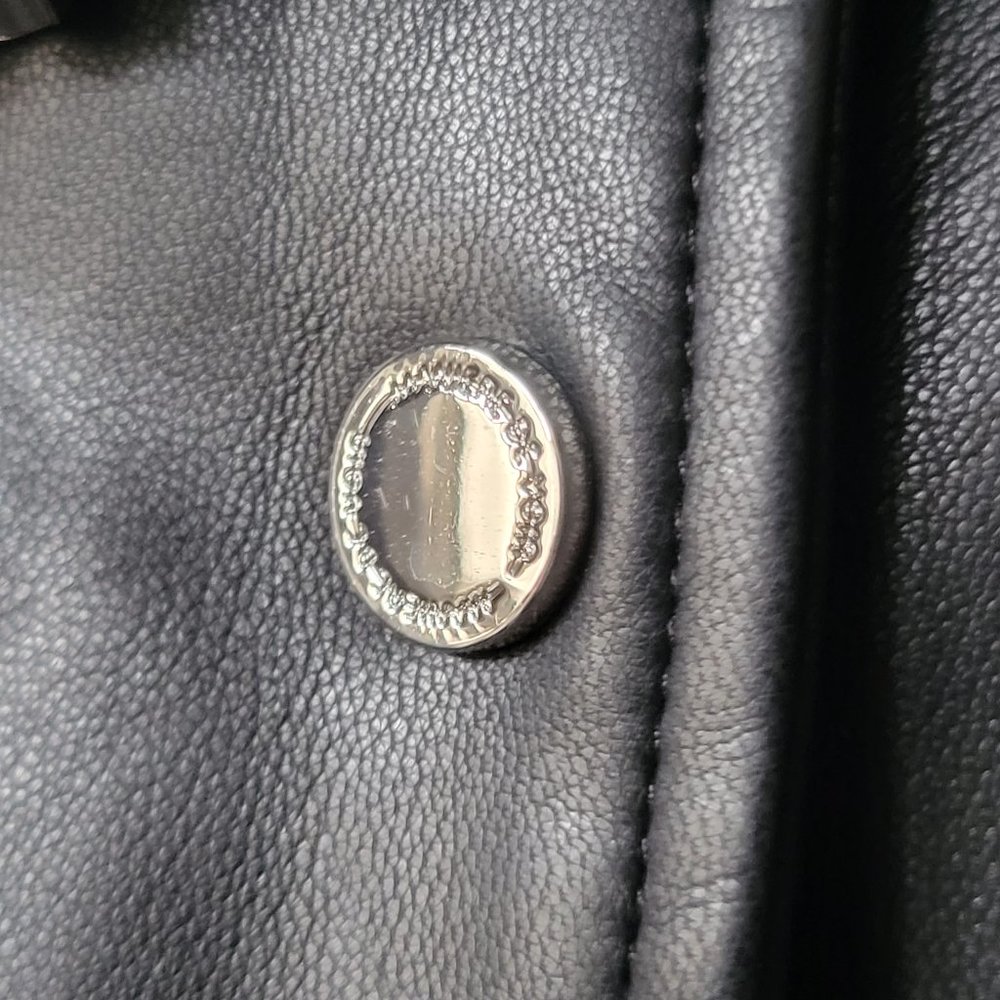 Maniere De Voir Vegan Leather high waisted pants - Picture 8 of 16